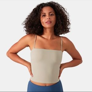 Spaghetti Strap Workout Cropped Tank Top